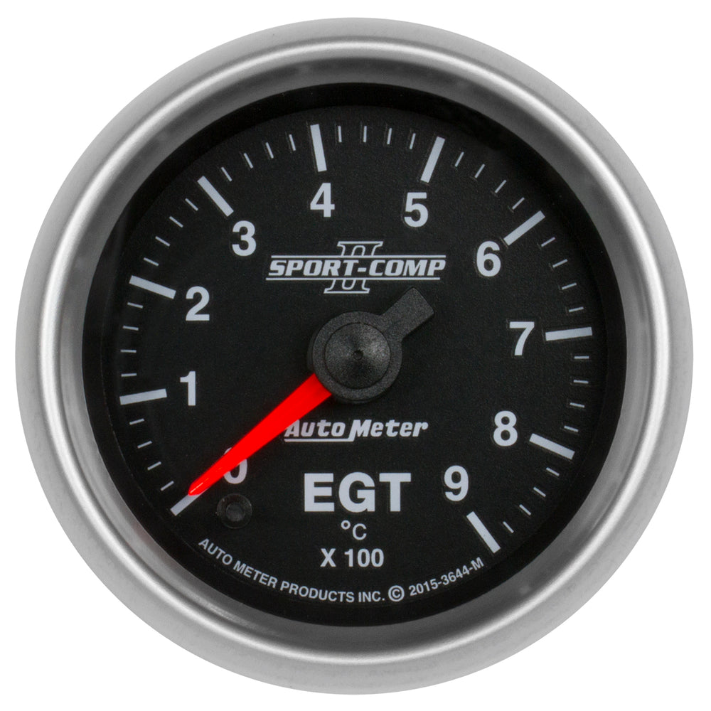 AutoMeter Gauge, Pyrometer (EGT), 2 1/16", 900°C, Digital Stepper Motor, Sport-Comp II