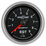 GAUGE, PYROMETER (EGT), 2 1/16", 900?C, DIGITAL STEPPER MOTOR, SPORT-COMP II