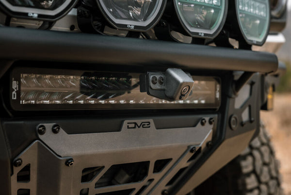 DV8 Offroad Support de relocalisation de caméra pour pare-chocs tubulaire 21-26 Ford Bronco - seulement pour FBBR-08 et FBFR-02