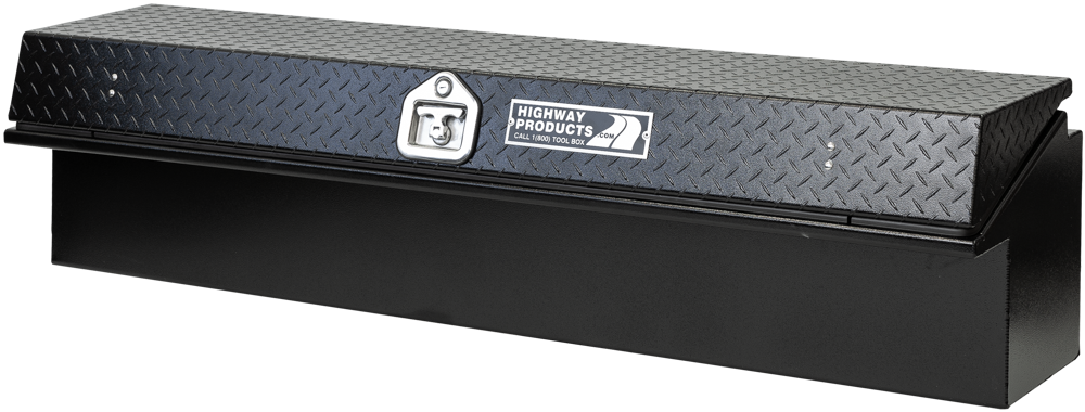 Highway Product 48 X 16 X 16 Low Side Tool Box with Smooth Black Base, Black Diamond Plate Lid - 3712-001-BK62-ALL