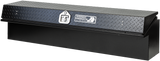 Highway Product 48 X 16 X 16 LOW SIDE TOOL BOX WITH SMOOTH BLACK BASE, BLACK DIAMOND PLATE LID - 3712-001-BK62-ALL