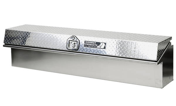 Highway Product 48 X 16 X 16 Low Side Tool Box with Smooth Aluminum Base, Diamond Plate Lid - 3712-001