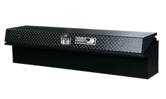 Highway Product 90 X 16 X 16 Driver Side Low Side Tool Box with Smooth Black Base, Plate Lid - 3712-005-BK62-ALL