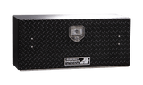 Highway Product 48 X 16 X 13 HIGH SIDE TOOL BOX WITH BLACK DIAMOND PLATE DOOR, SMOOTH BLACK BASE - 3813-003-BK62