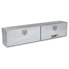 Highway Product 65 X 16 X 13 High Side Tool Box with Diamond Plate Door, Smooth Aluminum Base - 3813-007