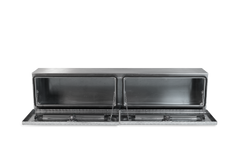 Highway Product 90 X 16 X 13 High Side Tool Box with Diamond Plate Door, Smooth Aluminum Base - 3813-015