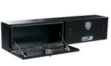 Highway Product 96 X 16 X 13 HIGH SIDE TOOL BOX WITH SMOOTH BLACK DOOR, SMOOTH BLACK BASE - 3813-017-BK62