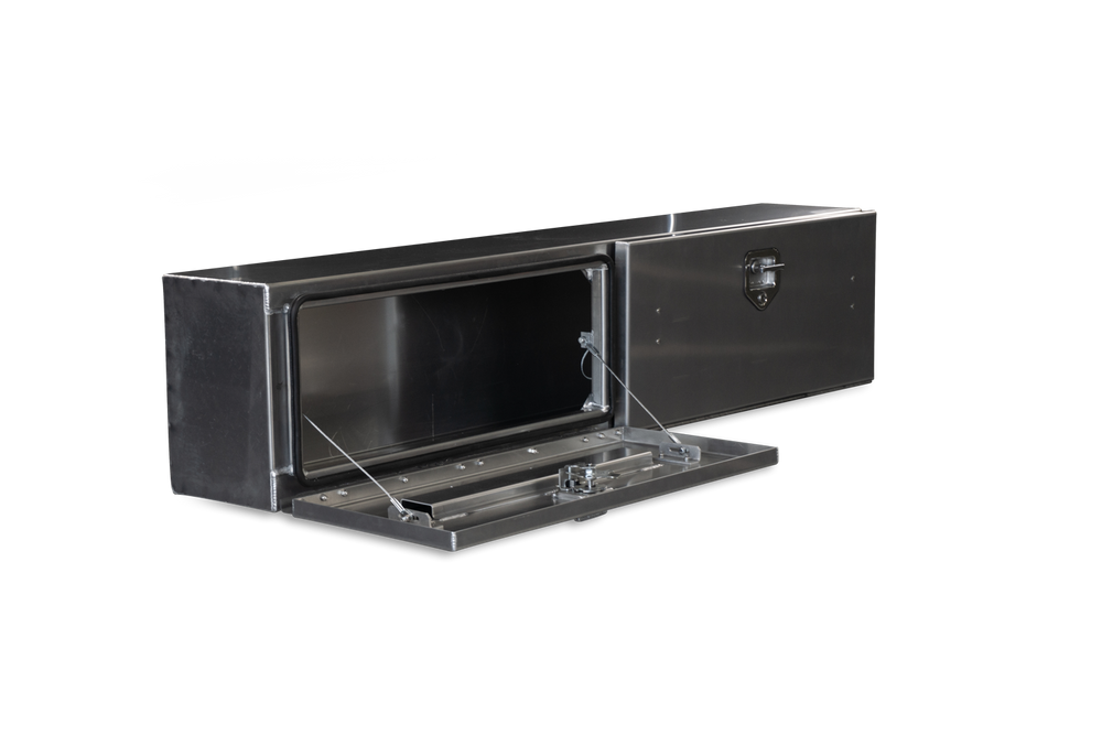 Highway Product 96 X 16 X 13 High Side Tool Box with Smooth Aluminum Door, Smooth Aluminum Base - 3813-017