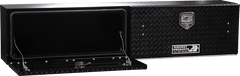 Highway Product 96 X 16 X 13 High Side Tool Box with Black Diamond Plate Door, Smooth Black Base - 3813-019-BK62