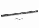 Go Rhino 39.5In Blackout Combo Series Single Row Light Bar with Amber Lighting Blk
