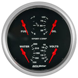 Autometer Gauge QUAD 5IN 240 E33 F ELEC Sportcomp (ATM3912)