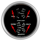 Autometer Gauge QUAD 5IN 0 E90 F ELEC Sportcomp (ATM3919)