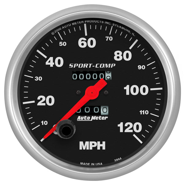 AutoMeter 5" Speedometer, 0-120 MPH, Sport-Comp