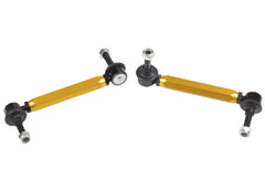 Whiteline 2007+ Nissan Skyline R35 GT-R Rear Swaybar Link Kit Heavy Duty - Adjustable Steel Ball