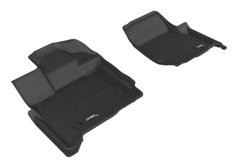 3D MAXpider Tapis de sol de 1re rangée Kagu 2015-2020 Ford F-150 Supercab - noir