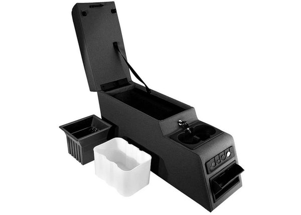Rugged Ridge Locking Console Black 7695 Jeep CJ & Wrangler