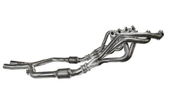 Kooks Collecteurs longs en inox 1 5/8 po x 2 1/2 po et tuyau en X en inox avec catalyseurs d'origine 05-10 Ford Mustang GT manuelle