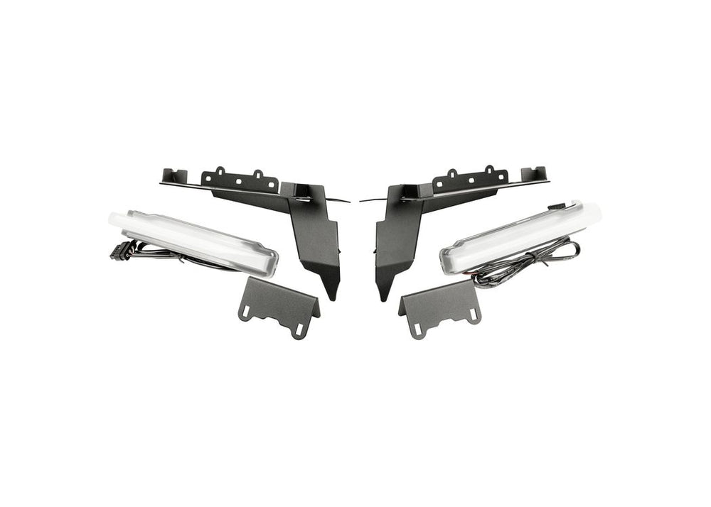 Rugged Ridge Ensemble de supports Chop avant avec feux de jour (DRL) 1819 JL Rubicon