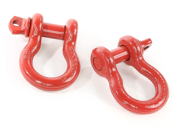 Rugged Ridge Dshackles 3/4Inch Red Pair 9500Lbs Work Load Limit Red
