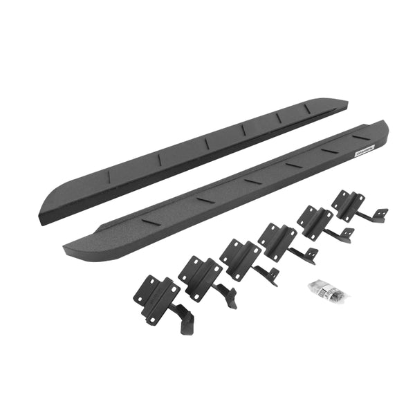 Go Rhino Ensemble complet de marchepieds RB10 Slim Line 48 po 2017-2026 F-250/F-350 cabine simple - revêtement de doublure de caisse noir (634417348ST)