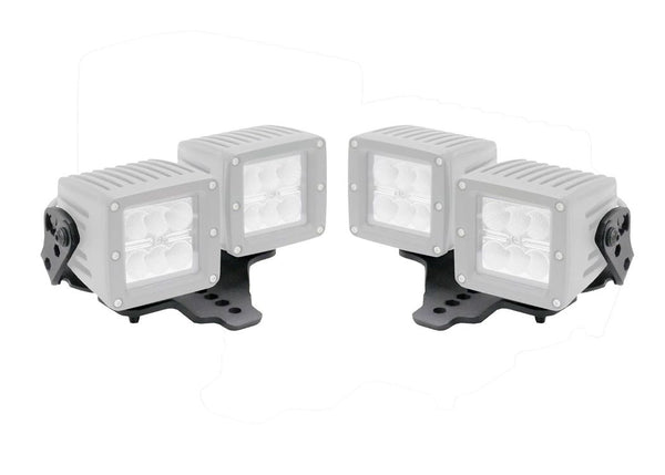 Go Rhino Supports d'éclairage pour deux cubes de 3 po 2018-2026 Wrangler JL/Wrangler JLU (731230T)