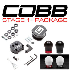 Cobb Ensemble transmission Stage 1+ 13-18 Ford Focus ST / 16-18 Focus RS (pommeau de levier de vitesses blanc avec noir)