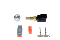 AEM Ensemble de capteur de température eau/liquide de refroidissement/huile universel 1/8 po PTF avec connecteur de type Deutsch