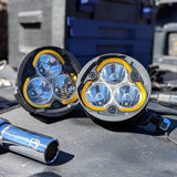 KC HiLiTES Visières universelles rondes pour phares Flex Era 3 (paire)