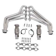 BBK Collecteurs d'échappement à tubes longs avec convertisseurs 10-15 Camaro LS3 L99 - 1-3/4 céramique argent