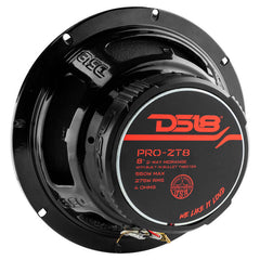 DS18 8in Coaxial Loudspeaker 275 Watts RMS 4 ohm Mid-Range Water Resistant Cone