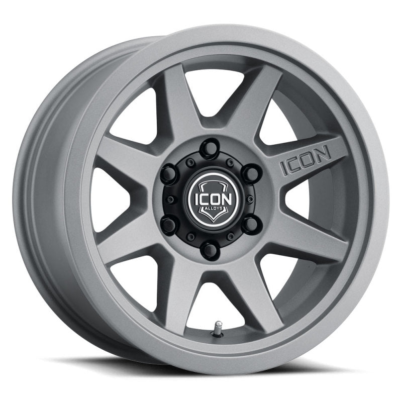 ICON Roue Rebound 17x8.5 6x5.5 déport 0mm 4.75 po BS alésage 106.1mm - gris anthracite