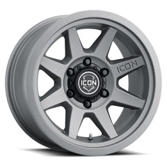 ICON Roue Rebound 17x8.5 6x5.5 déport 0mm 4.75 po BS alésage 106.1mm - gris anthracite