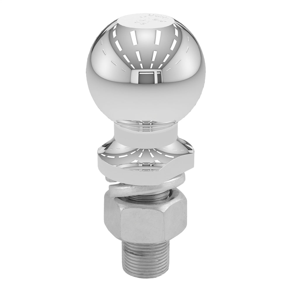 CURT 2-5/16 in. Chrome Trailer Hitch Ball, 1 in. x 2-1/4 in. Shank, 10,000 lb (40007)