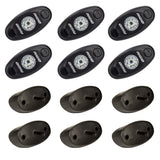 Rigid Industries A-Series LED Universal Rock Light Kit, High Power Cool White, Set Of 6 (400253)