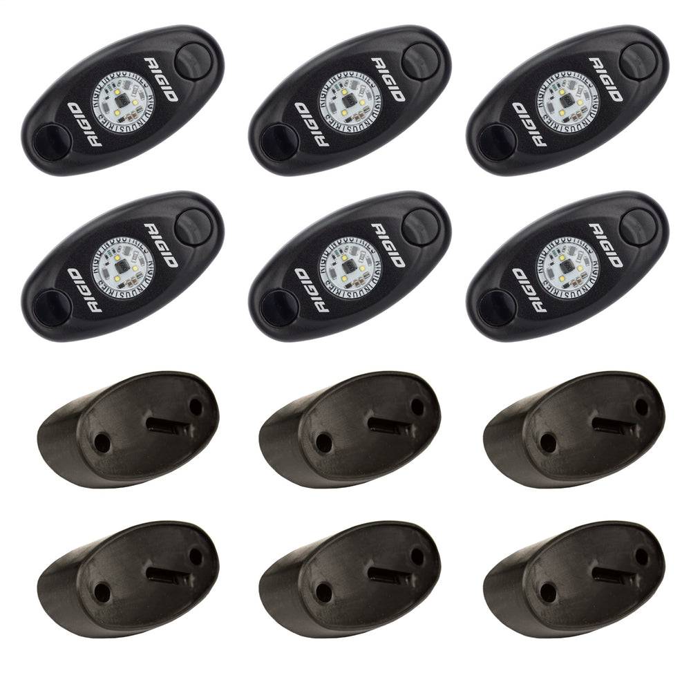 Rigid Industries Rock Light Kit Amb /6