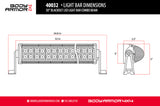 Body Armor 4x4 20In Blackout Led Light Bar Combo Beam With Wire Harnessblack