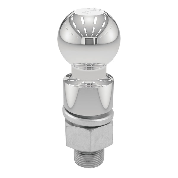 CURT 2-5/16 in. Chrome Trailer Hitch Ball, 1-1/4 in. x 2-5/8 in. Shank, 1 in. Rise, 10,000 lb (40035)