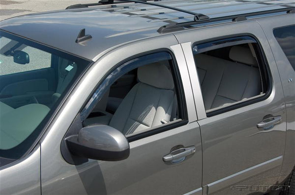 Putco Garnitures de montants en acier inoxydable sans appliques en ABS 2007-2014 Suburban 1500, 2007-2013 Suburban 2500