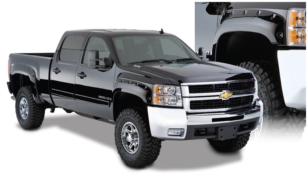 Bushwacker Fender Flare Pocket Style 4pc - Black (BW40942-02)
