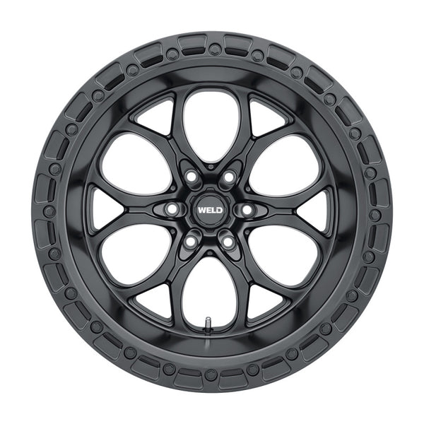 Weld Off-Road Roue W108 20X9 Ledge 6X135 ET00 BS5.00 87.1 - noir satiné / anneau noir