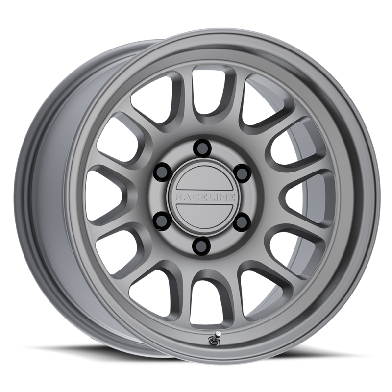 Raceline Roue 958T Rogue 18x9 po / 8X165.1 / déport 18mm / alésage 130.81mm - titane mat