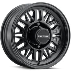 Raceline Roue de remorque 451B Ryno TR 15x6 po / 5X5 BP / déport 0mm / alésage 3.19mm - noir satiné