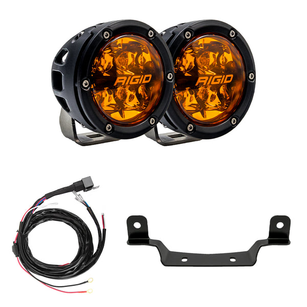 Rigid Industries Razor 360-Series Amber PRO Grille Light Kit