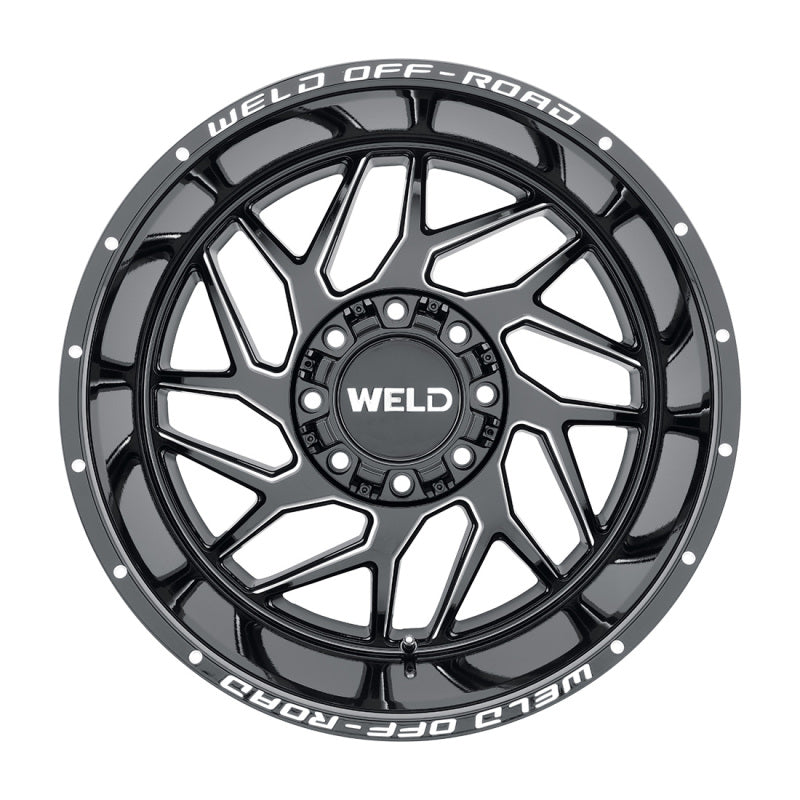 Weld Roue Off-Road W117 Fulcrum 20X10 8X180 ET-18 BS4.75 124.3 - noir brillant fraisé