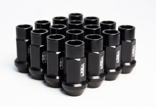 BLOX Racing Écrous de roue forgés Street Series - noir 12 x 1.5mm - jeu de 16 (nouvelle conception)