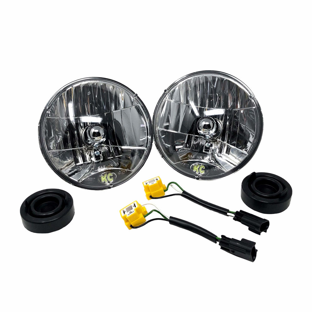 KC Hilites Headlight Kit with Jumpers For JK Driver/Passenger