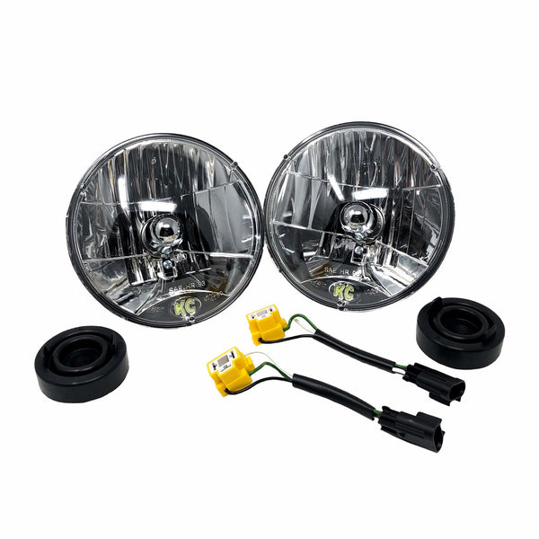 KC Hilites Headlight Kit with Jumpers For JK Driver/Passenger