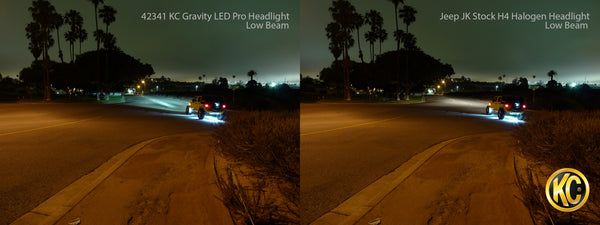 KC HiLiTES Headlight Gravity LED 7IN JK EA - 4234