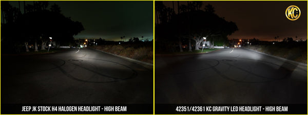 KC HiLiTES Headlight Gravity LED 7IN TJ EA - 4236