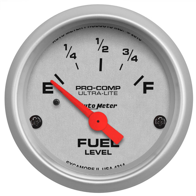 AutoMeter 2-1/16" Fuel Level, 0-90 Ohm, GM, Sse, Ultra-Lite